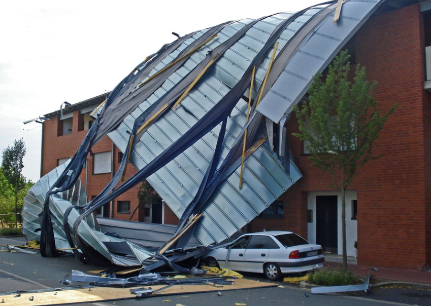 damaged roof